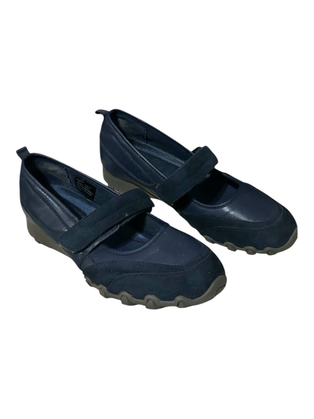 Comfort View Mary Jane Navy Blue Flat Shoes “The Basil” Women’s size 10.5 Wide